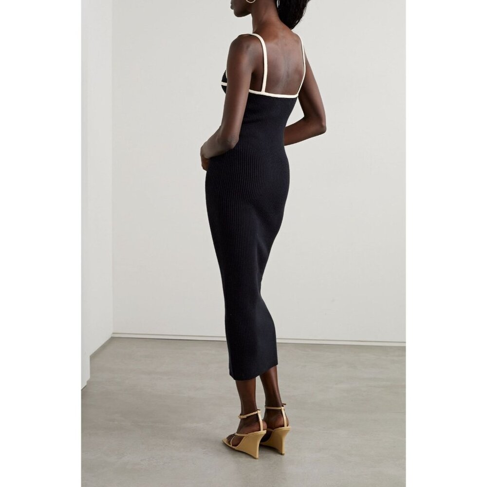 Mara Hoffman Sasha Midi Black Dress Small - Picture 5 of 13